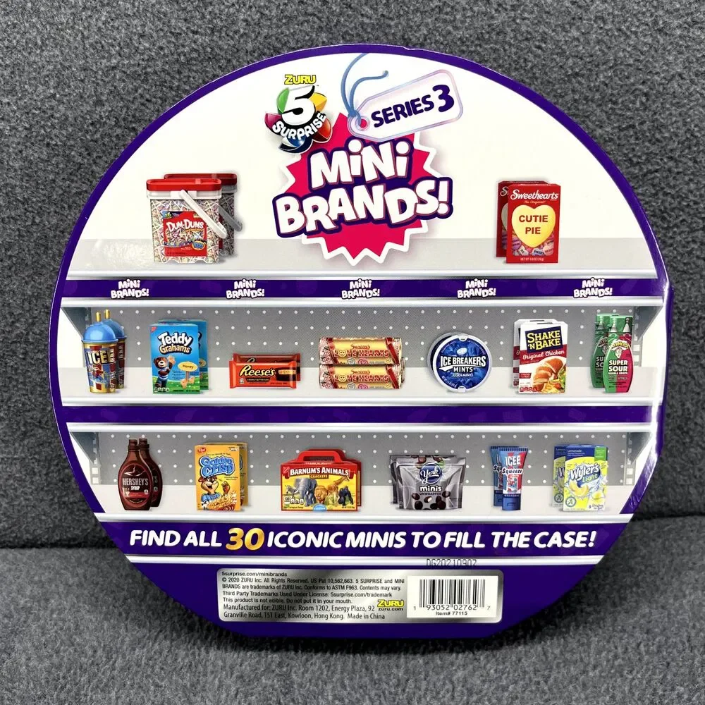 4 Surprise Mini‎ Brands Zuru Series 3 Collector's Case + Mini Market dash Game